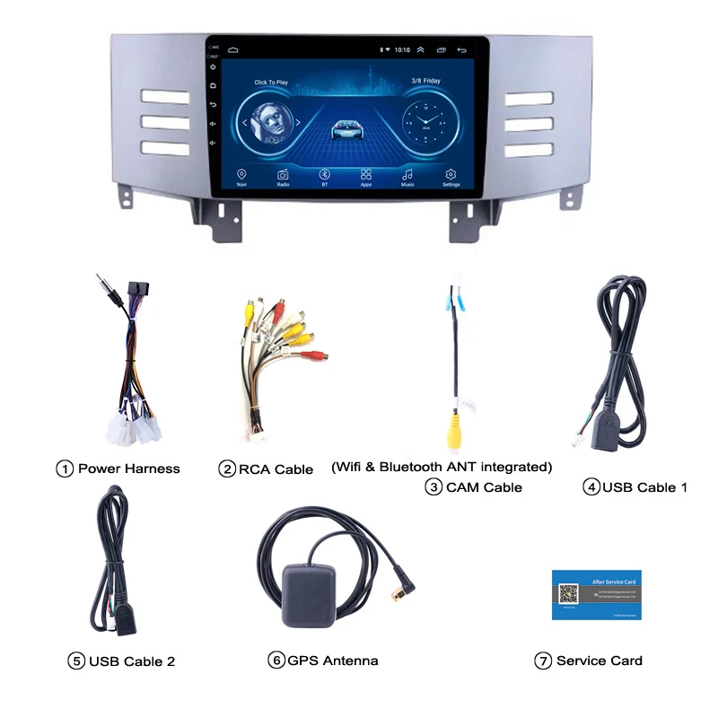9 дюймов Wanqi 1 Автомобильный мультимедийный GPS навигации для Toyota Reiz 2006-2009 Поддержка