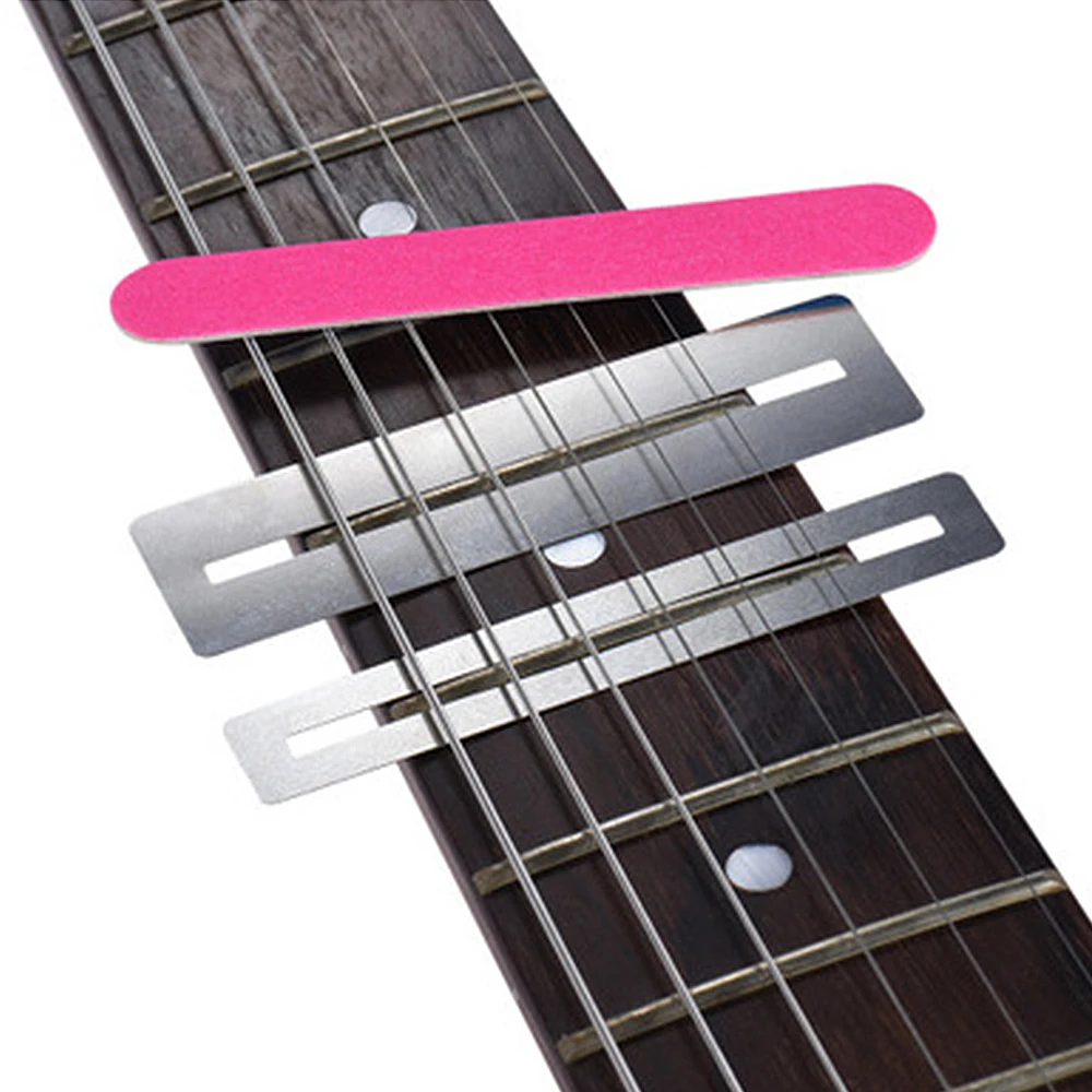 Guitar Fret Polish Tool Stainless Steel Fretboard Guard Protector  Fretwire File Sanding Luthier Tool Repairing Polisher