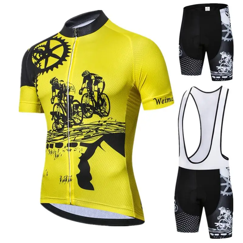 

Weimostar Pro Team Bicycle Cycling Clothing Men Summer Short Sleeve Cycling Jersey Set Mountain Bike Clothing Roupa Ciclismo