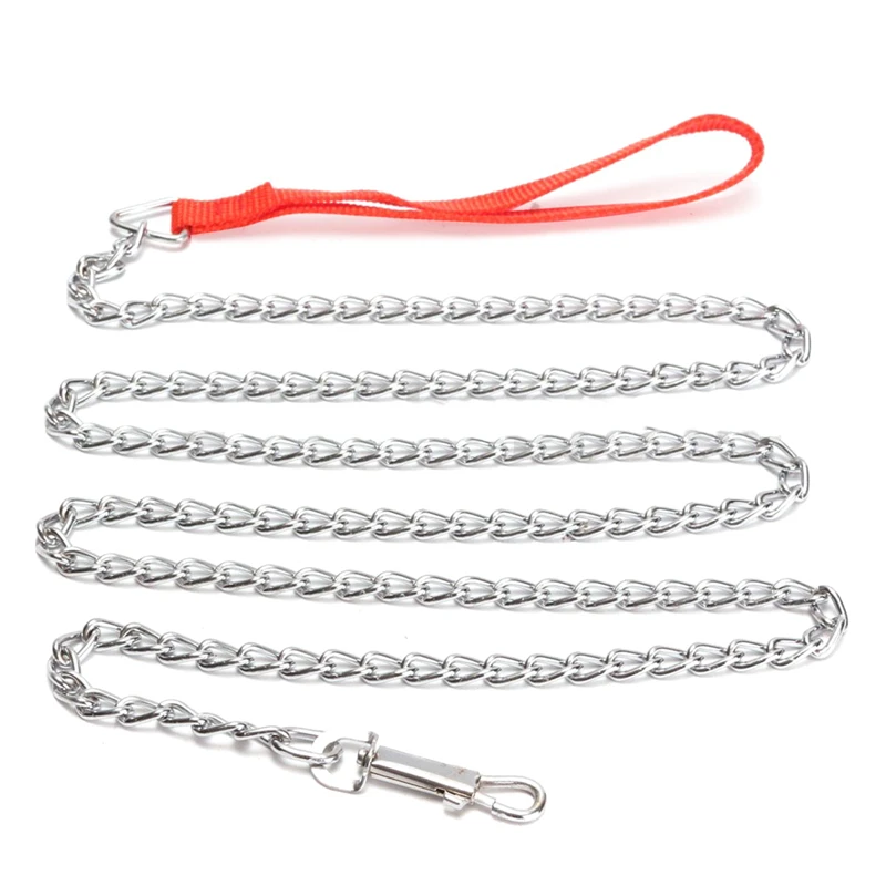 Ошейник аксессуары 1 6 м Heavy Duty с металлической цепочкой Собака Щенок прогулочный