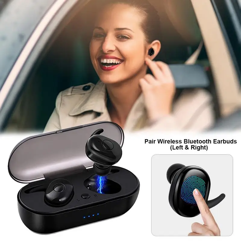 Беспроводные Bluetooth 5 0 наушники вкладыши спортивные влагостойкие стерео