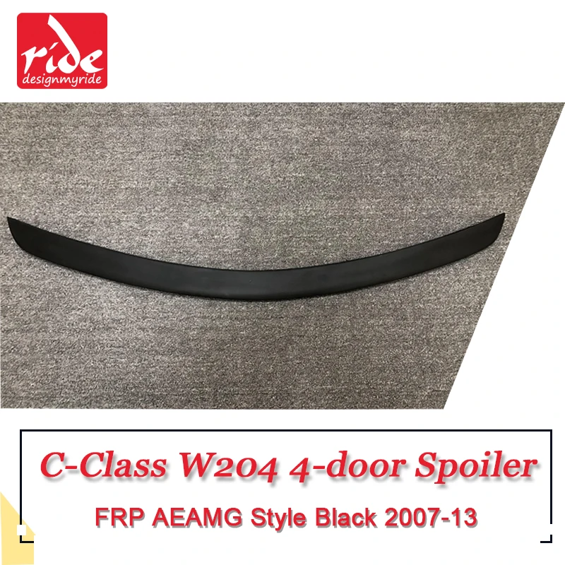 W204 4 дверь хвост спойлер крыло AEAMG Стиль frp праймер черный для Bezn C Class C180 C200 C250