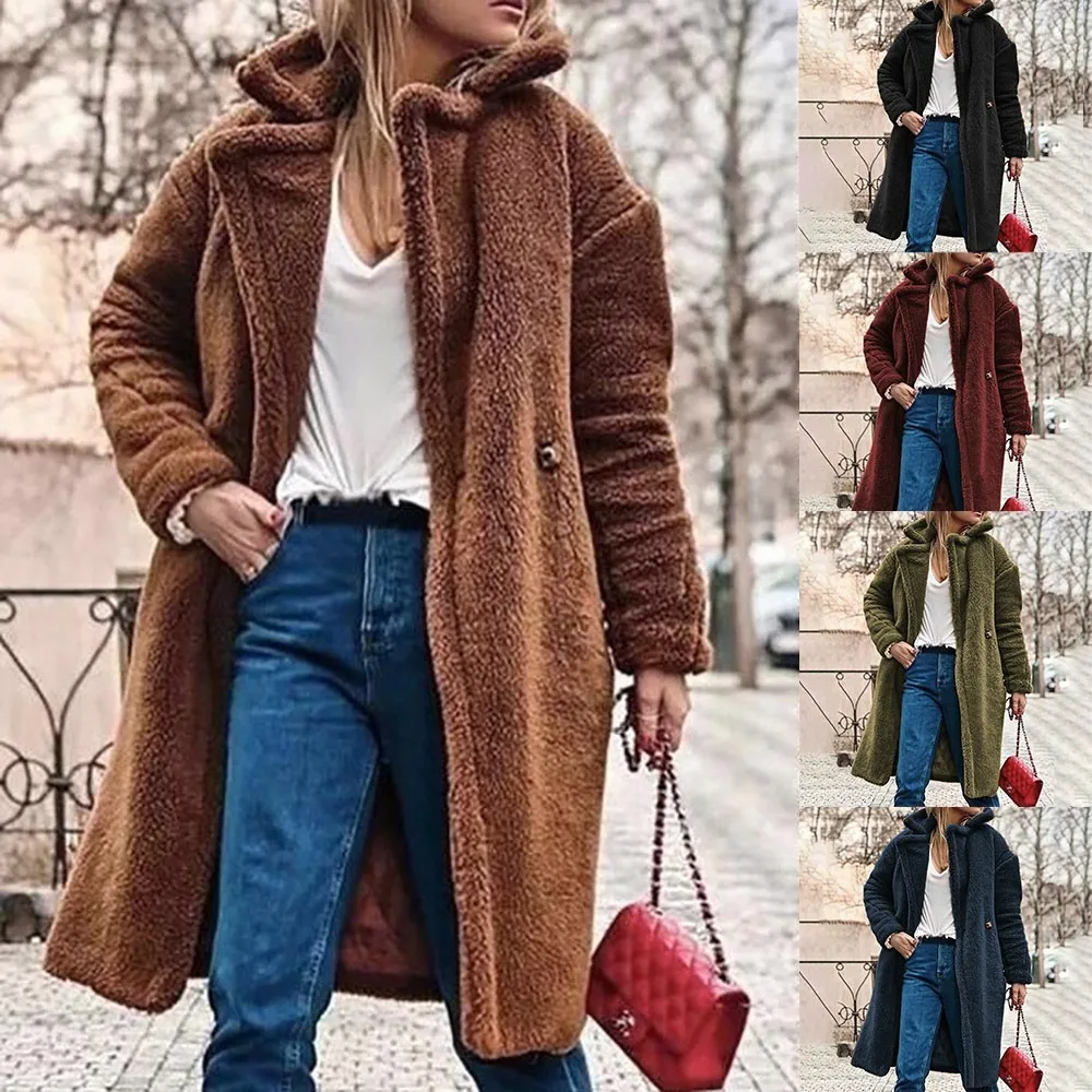 Try Everything Green Trench Coat For Women Brown Long Female Winter 2019 Outwear Women's Clothes | Женская одежда
