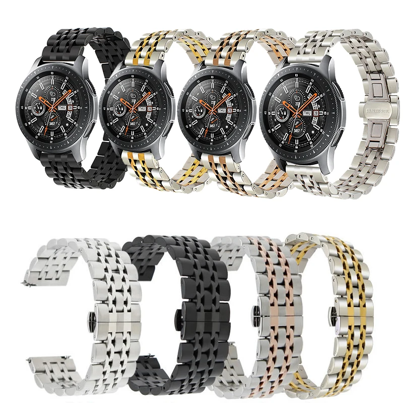 Ремешок из нержавеющей стали для Samsung Galaxy 46 мм браслет Gear S3 Classic/Frontier Huawei Watch 2 Pro 22 |