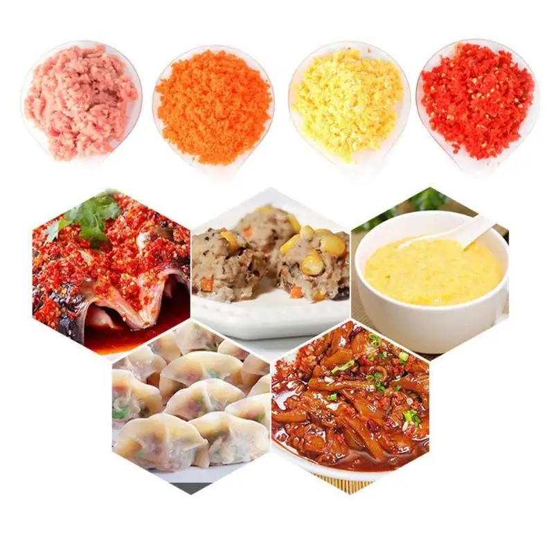 Alloet 900 мл ручная мясорубка Электрический измельчитель для продуктов