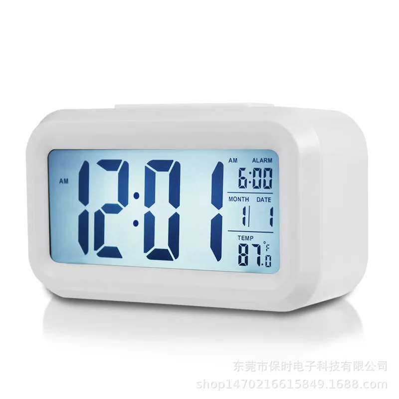 Temperature Edition Clever Clock Mute Electronics Light Snooze Fashion Led | Дом и сад
