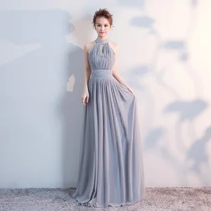Bridesmaid Dresses Long Gray Chiffton Bridesmaid Group Sisters Dress For Wedding Party 4 Styles V Neck Beach Mingli Tengda Bridesmaid Dresses Long Gray Chiffton Bridesmaid Group Sisters Dress For Wedding Party 4 Styles V Neck Beach Mingli Tengda