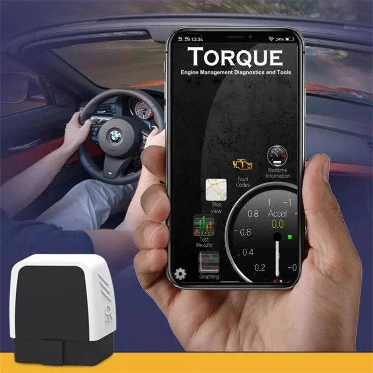 Автомобильный диагностический интерфейс OBDII 12V v2.2 Bluetooth 4 0 OBD Obd2 Elm327 сканер для Android