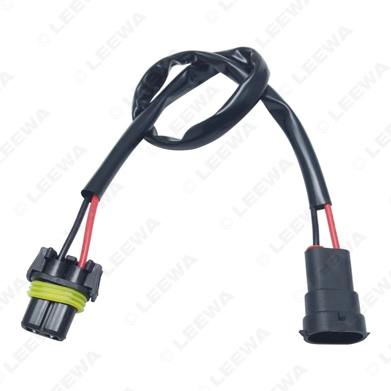 LEEWA 2 шт. 12 В Авто H11 до 9005/9006 Штекер кабель питания HID конверсионный комплект