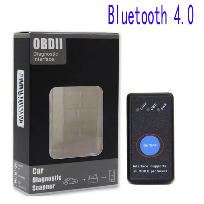 Мини Obd2 Bluetooth 4 0 Автомобильный диагностический сканер инструмент с выключателем