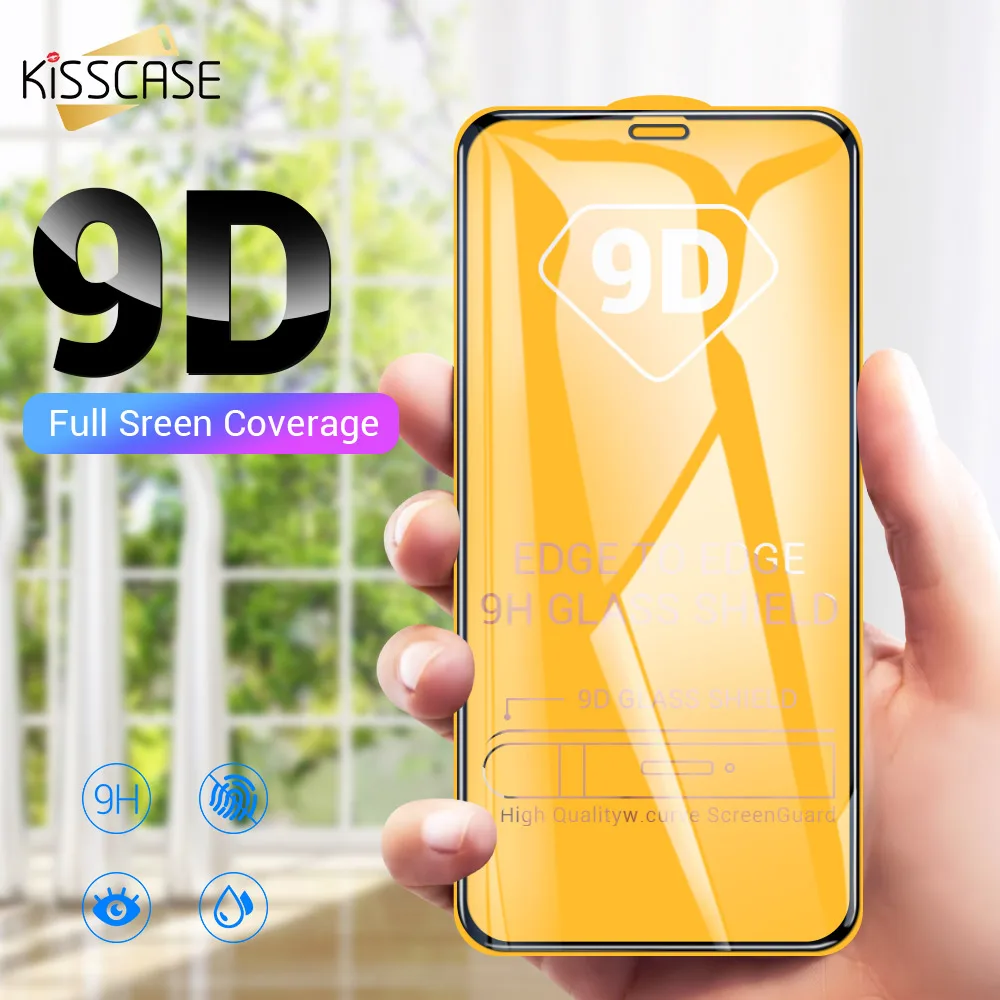 KISSCASE 9D полное покрытие закаленное Стекло для Nokia X7 Экран протектор 8 1 9 PureView