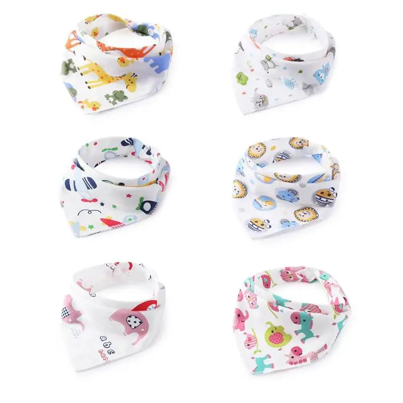 

Baby Bibs Triangle Towel Cotton Cartoon Newborn Saliva Absorbent Cloth Triangle Scarf boys Girls Infant Saliva Towel PNLO