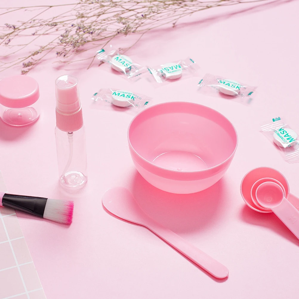 9 шт. набор силиконовых масок DIY для лица, пластиковая Очищающая щетка для смешивания, миска для масок, набор инструментов для ухода за лицом