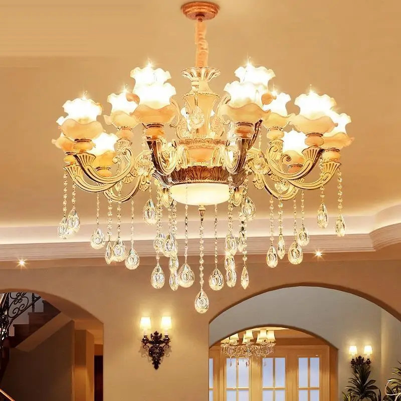 Осветительный светильник Crystal Techo imperna Comedor Lampara Colgante Lustre E Pendente Para Sala De Jantar Deco