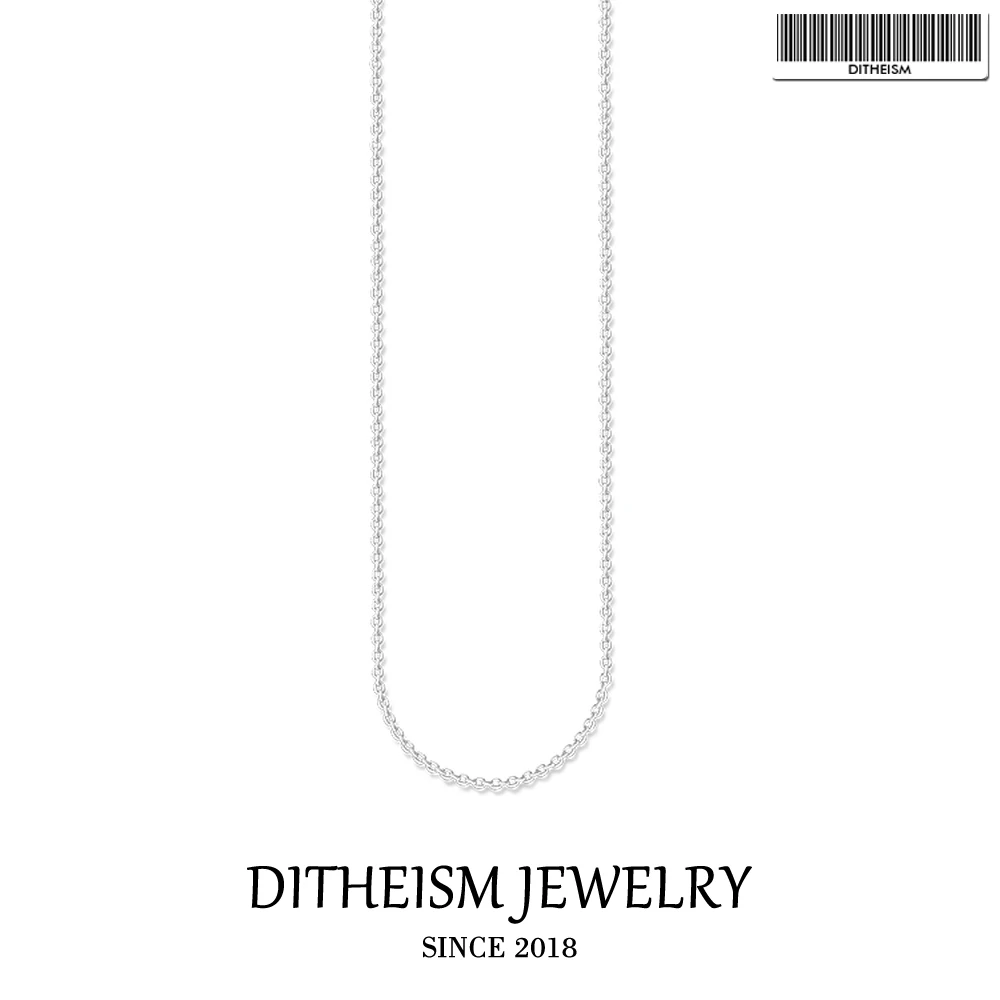 

Silver Round Belcher Link Chain Necklace,2018 Fashion Jewelry Trendy Gift In 925 Sterling Silver Jewelry For Men Women Boy Girl