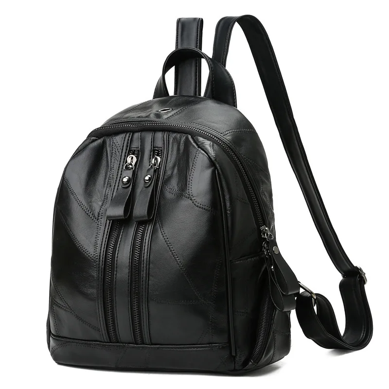 Новинка 2019 женские рюкзаки из овечьей кожи женский рюкзак натуральной Большой
