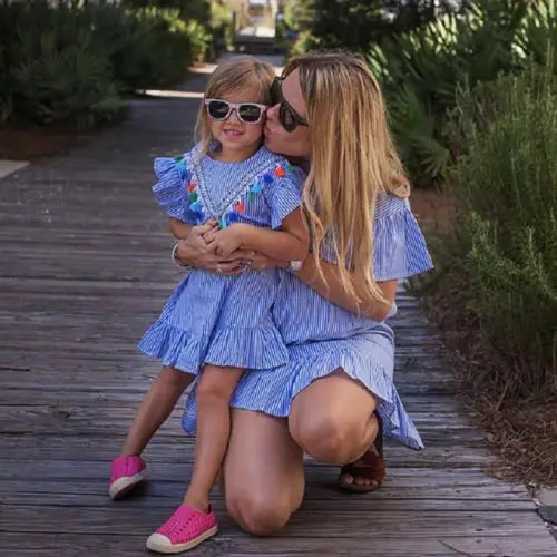 2019 Tassels Girls Dress Toddler Baby Kids Retro Ruffle Striped Summer Party Sundress Clothes | Детская одежда и обувь