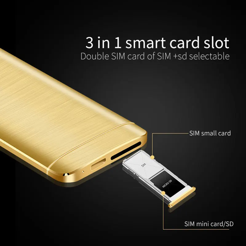 DOITOP роскошный Ультратонкий сенсорный экран MP3 MP4 музыкальный плеер смартфон с