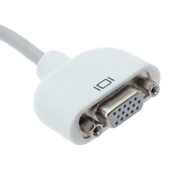 Переходник с Mini DVI на VGA RGB мама для видеопроектора 10 см|Компьютерные кабели и