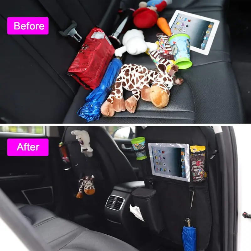 Автомобильный Органайзер на заднее сиденье сумка для хранения держатель Ipad