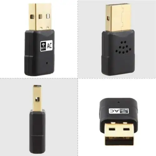 AC600 Wi Fi двухдиапазонный USB адаптер беспроводной приемник мини WiFi WLAN Беспроводной