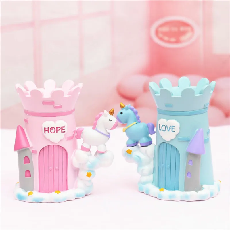 Ins подставка для ручки с животным Kawaii Статуэтки из смолы подарок настольное