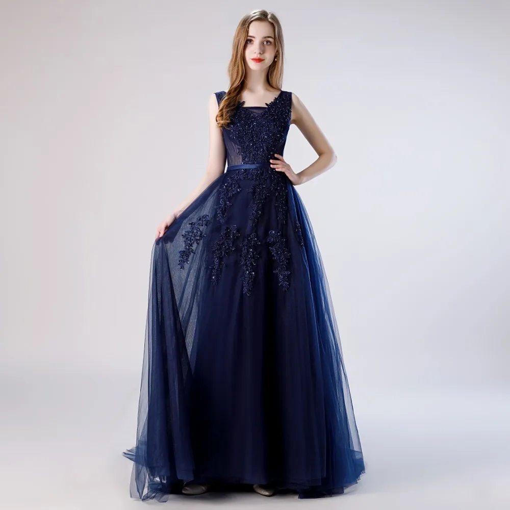 Женское платье для выпускного вечера Vivian's Bridal кружевное с открытой спиной и