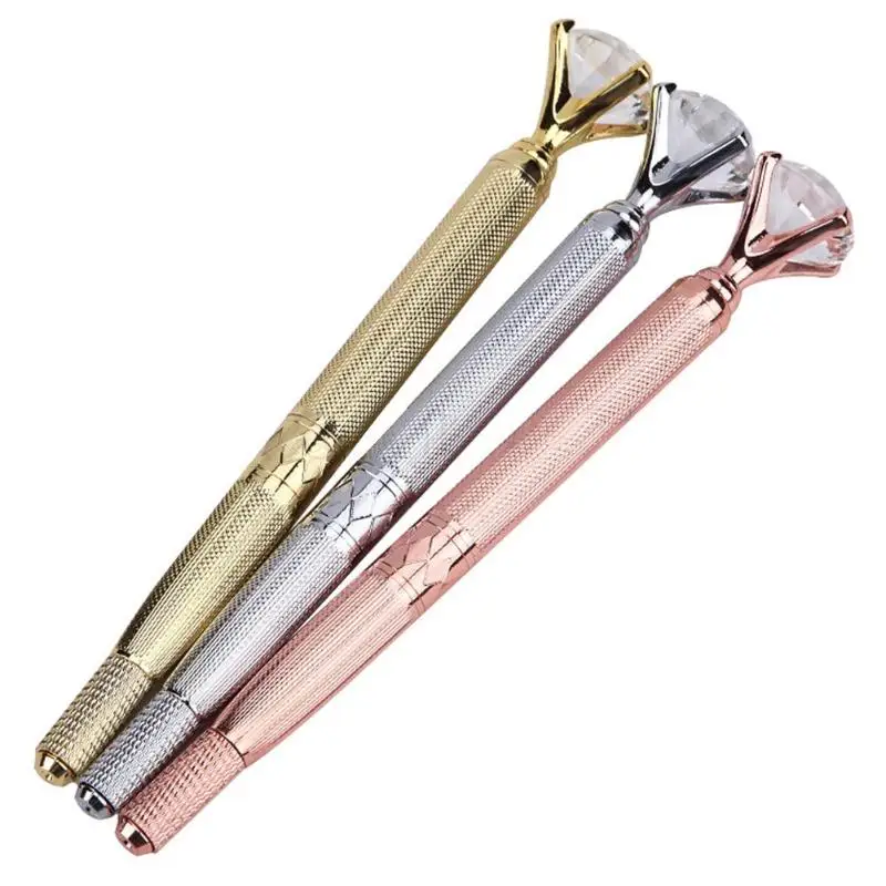Microblading Pen Tattoo Machine Permanent Makeup Tool Eyebrow Manual with Crystal Random Color | Красота и здоровье
