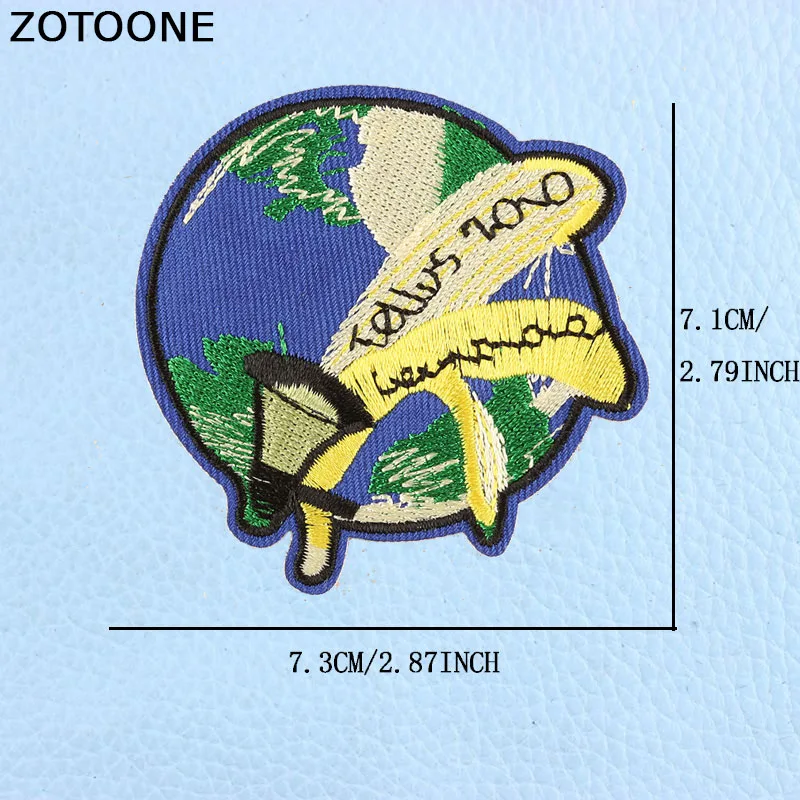 ZOTOONE крутые железные нашивки потерявшие парчи нашивка в полоску вышитая