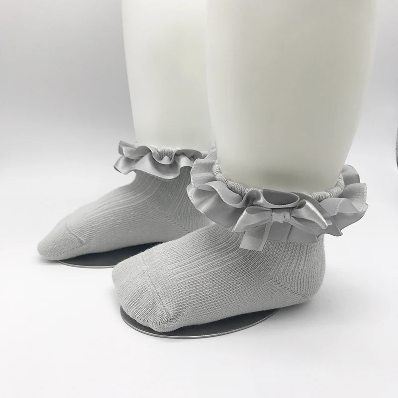 Детские двухслойные кружевные короткие носки на возраст 0 8 лет|Носки| |