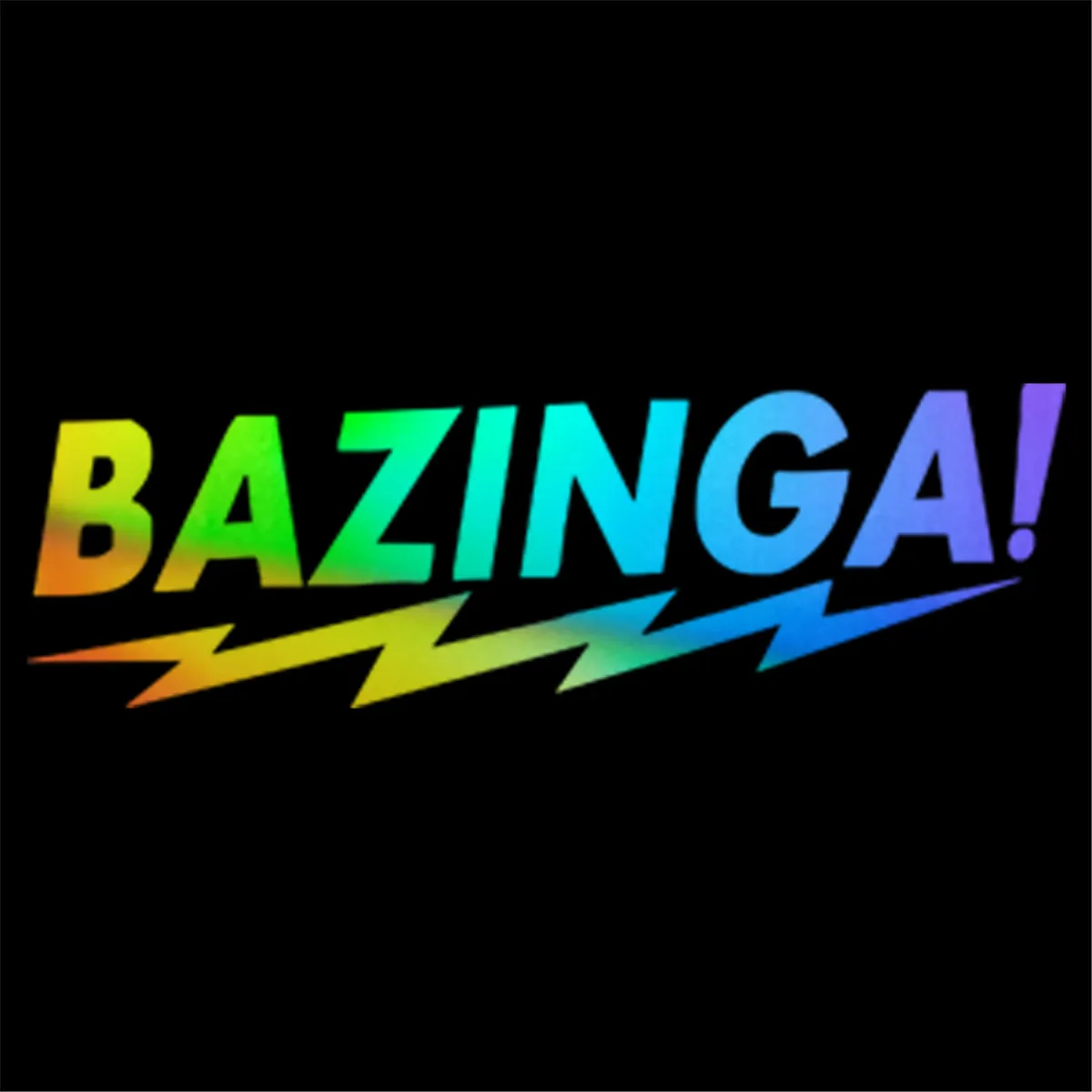 

BAZINGA Humour Lines Wall Home Car Sticker Glass Window Laptop Auto Truck Door