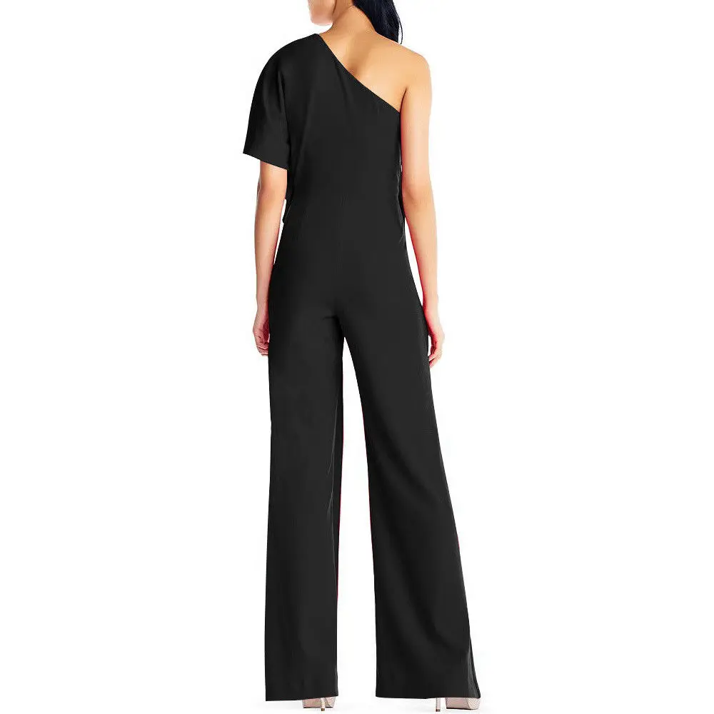

Women Off Shoulder Bodycon Jumpsuit Ladies Casual Long Trouser Bodysuit Playsuit