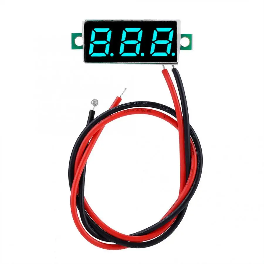 Mini Voltage Tester Panel 0.28 inch Voltmeter 3 digit DC Digital 2.5 30V LED Display|Измерители напряжения| |