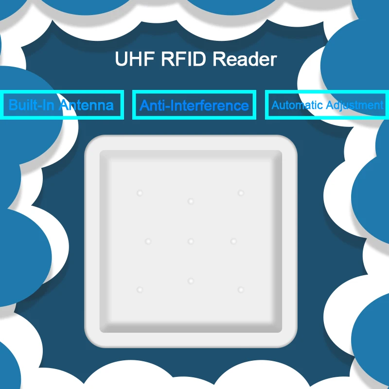 OULET UHF Rfid считыватель длиной 8 м лазерный дальномер с 8dbi Антенна Бесплатный sdk