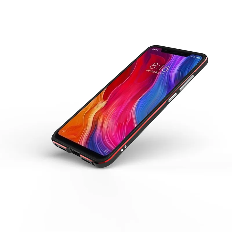 Xiaomi Mi 8 Mi8 бампер роскошный блестящий металлический рамка чехол для M8 алюминиевый