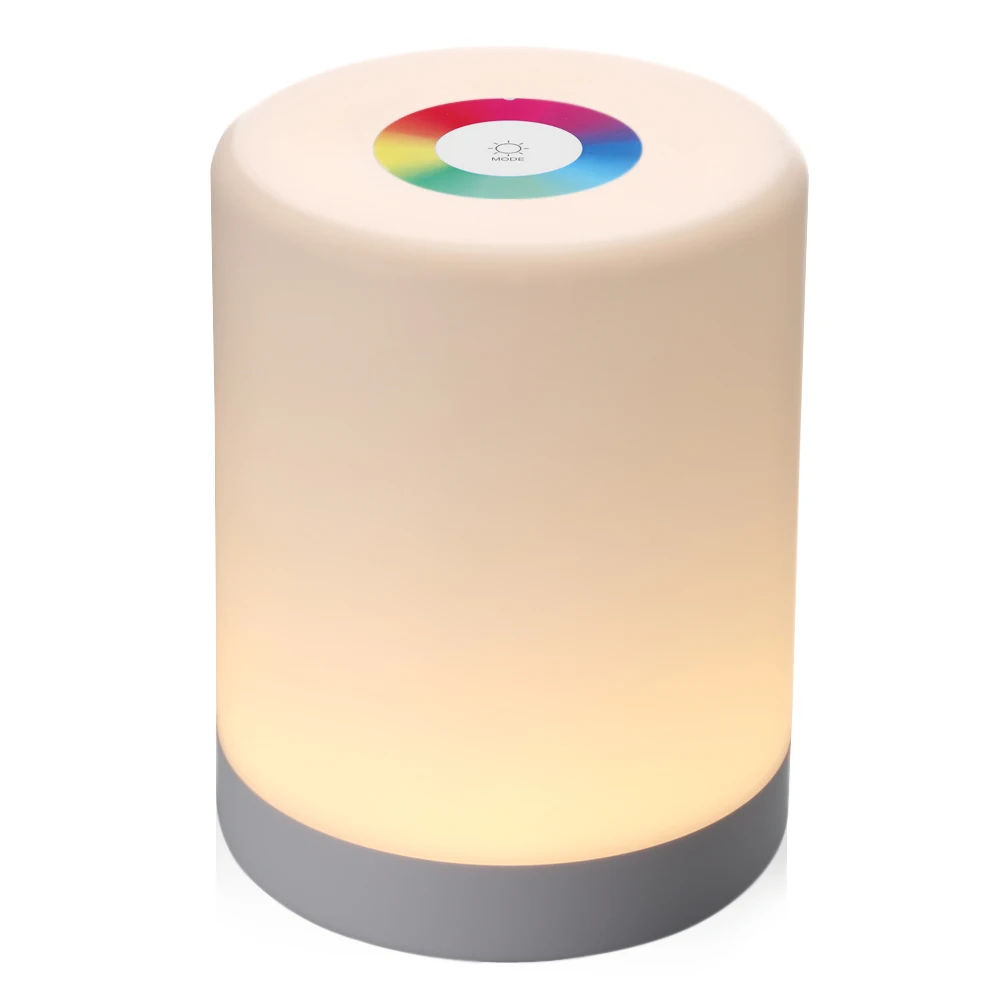 Rechargeable Smart Led Touch Control Night Light Induction Dimmer Intelligent Bedside Lamp Dimmable Rgb Color Change With Hook | Освещение