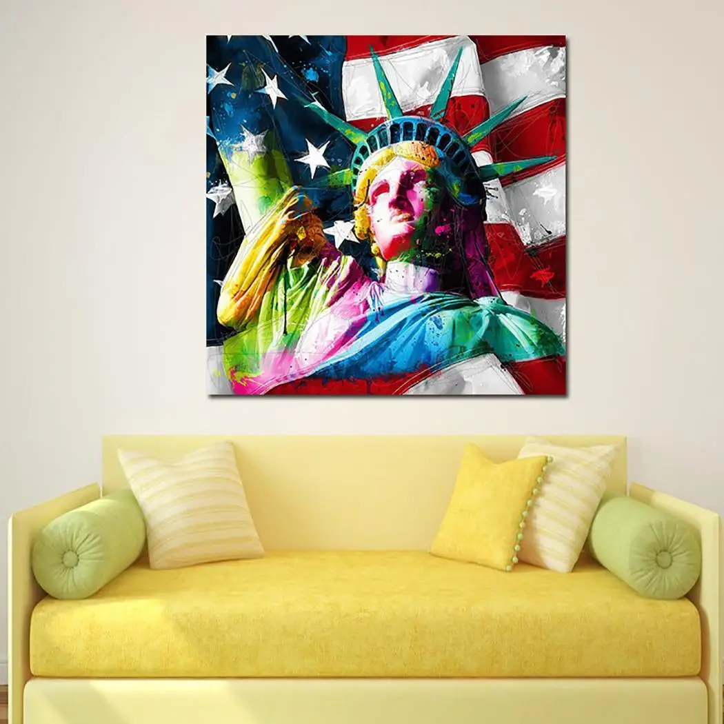 Статуя Свободы Pattern декоративные картины маслом Домашний декор в помещении