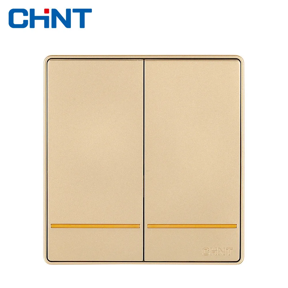 

CHINT Wall Switch Socket NEW2D Electric Wall Switches Two Gang Two Way 16A Switch Plate