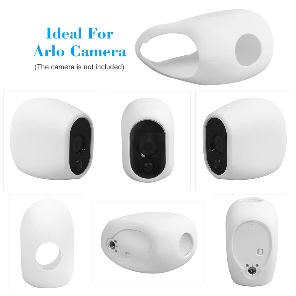 1/3 Packs Camera Silicone Case for Arlo Cameras Security Weatherproof Protective White | Безопасность и защита