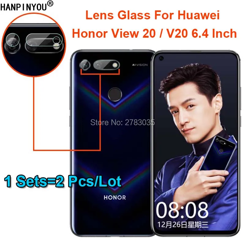 1 комплект = 2 шт./партия для huawei Honor vision 20 V20 прозрачная ультра тонкая задняя камера