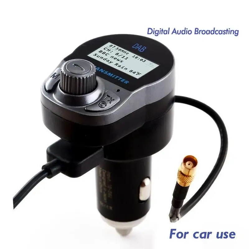 Автомобильный цифровой DAB/DAB + радиоприемник антенна Аудио Адаптер беспроводной FM