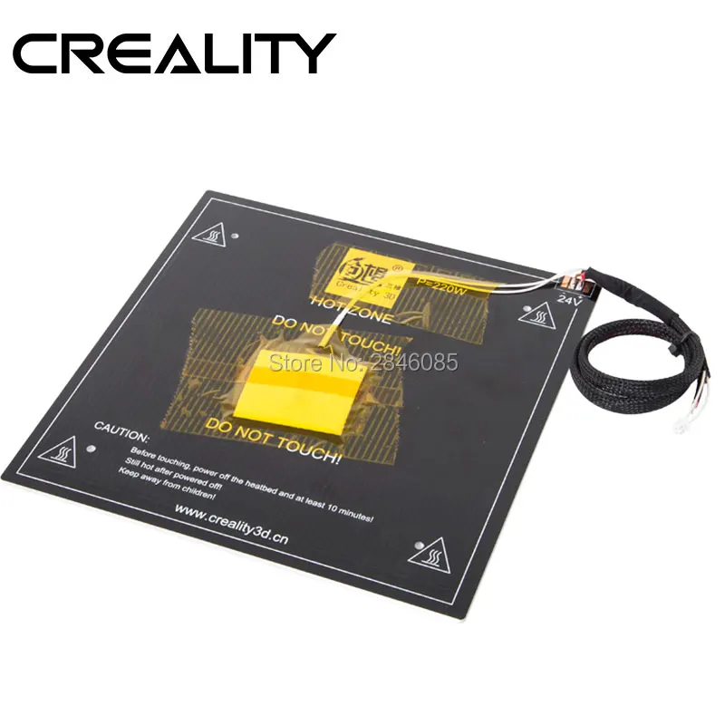 Creality 3D части MK3 Горячая кровать доска комплект + кабель 220 Вт 24 в 3 мм для горячей Ender