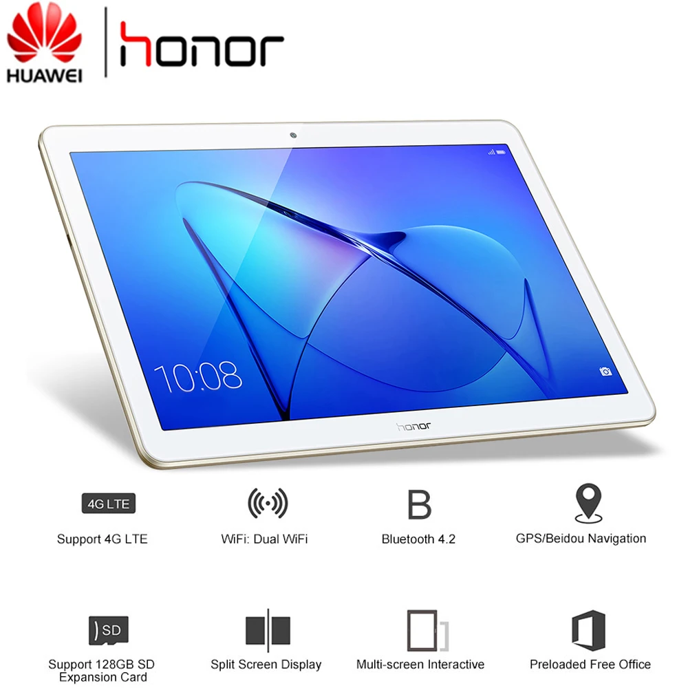 HUAWEI Honor Play MediaPad 2 АГС L09 Tablet PC 9 6 дюйма ОС Android 7 0 2G + 16G 2.0MP 5.0MP камеры BT4.1 Поддержка WI FI 4G