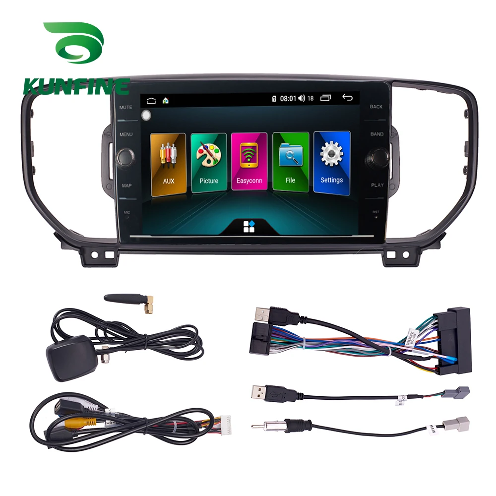 Восьмиядерный 4 Гб ОЗУ 64 ПЗУ Android 8 1 автомобильный DVD GPS плеер Deckless стерео для KIA KX5