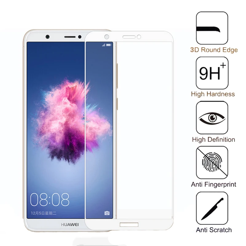 Закаленное стекло с полным покрытием для Huawei P Smart 2019 Защита экрана Huwei Y9 2018 Y3 Psmart