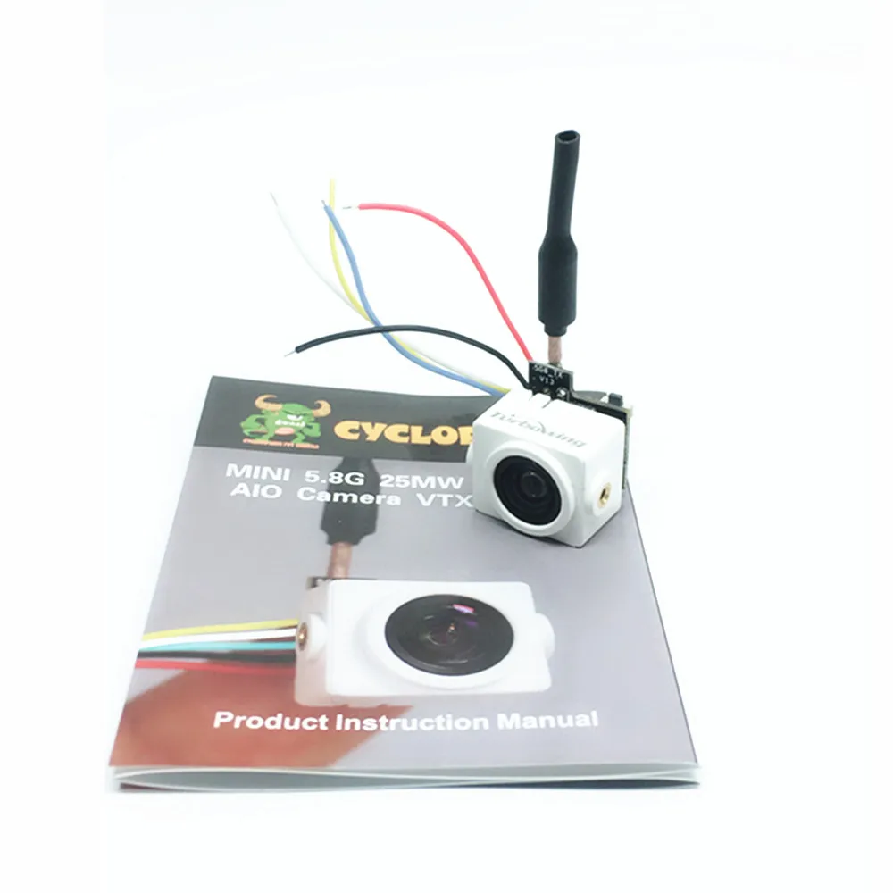 Новая турбина Cyclops Mini 5 8G 25mW 48CH AIO FPV камера VTX передатчик комбо Поддержка смарт
