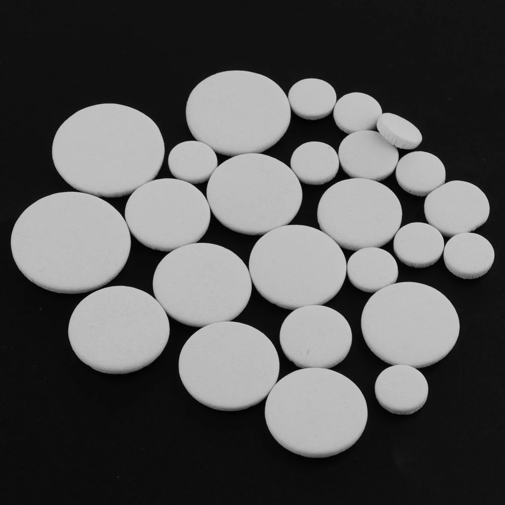 Тойфул 1 пакет кожаных подушек для звуковой дырки басуна белого цвета, детали для ремонта деревянных духовых инструментов для басунести.