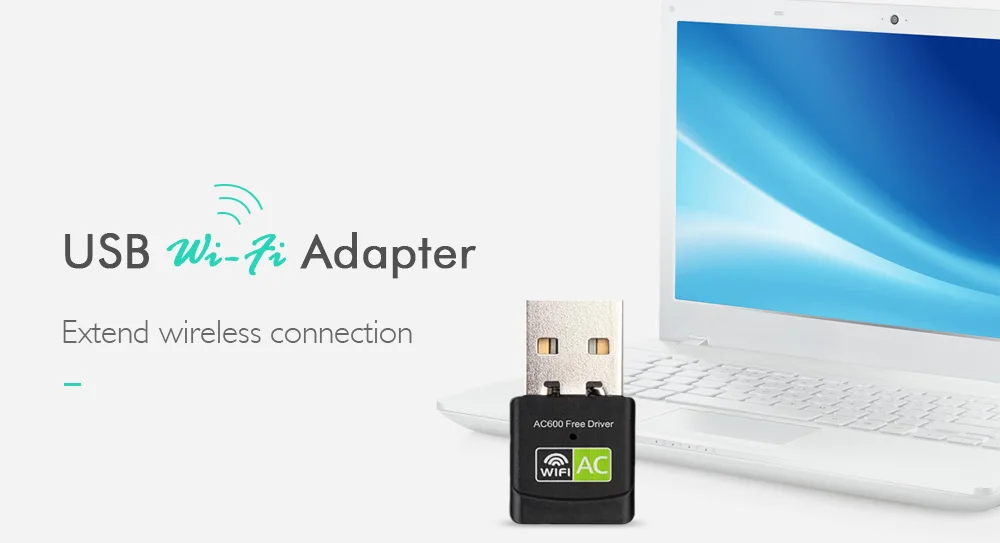 Беспроводной USB двухдиапазонный Wi Fi адаптер Антенна PC сетевая карта Максимальная