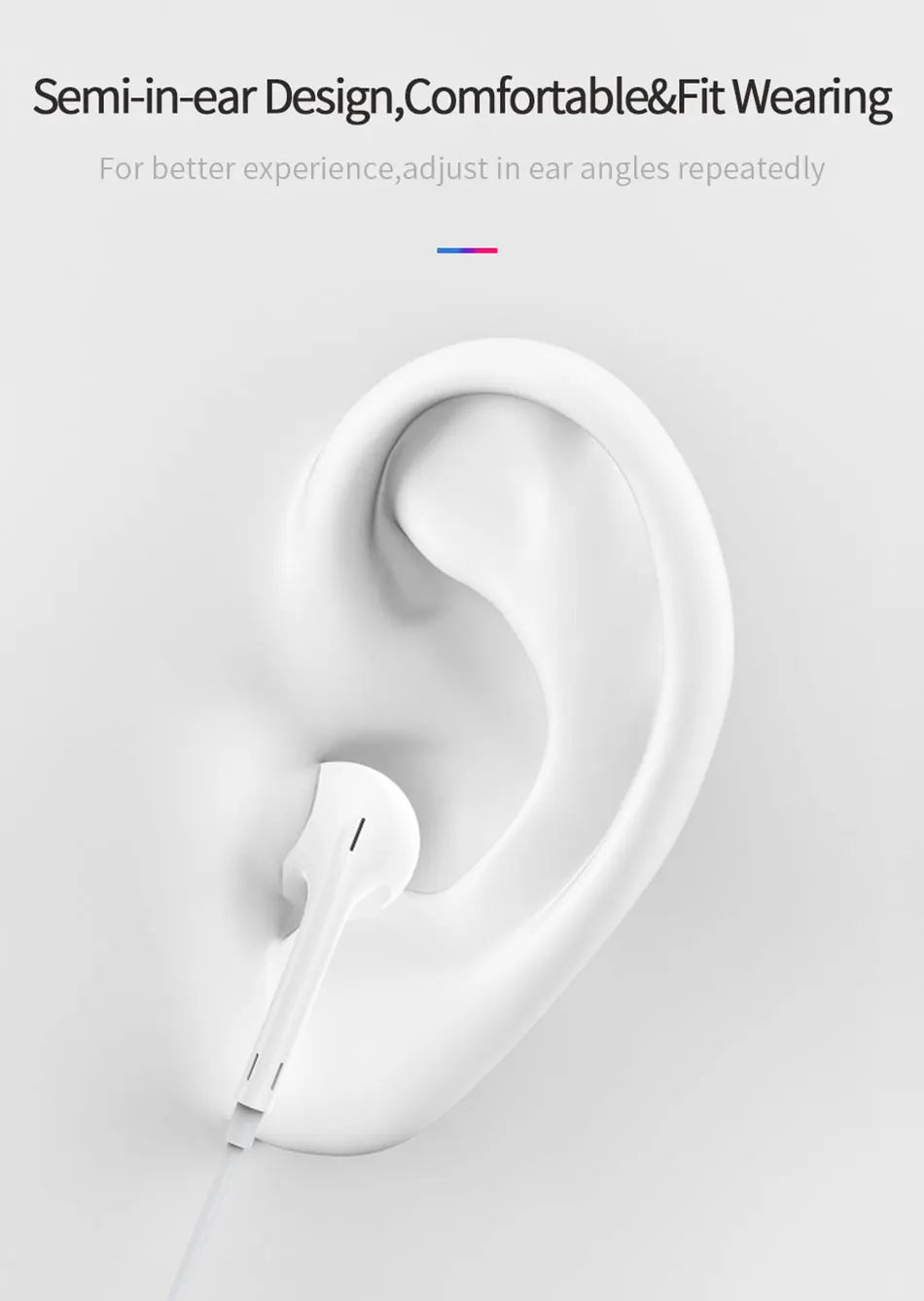 Беспроводные спортивные наушники WIWU Bluetooth для iPhone Hi-Fi стереонаушники бега
