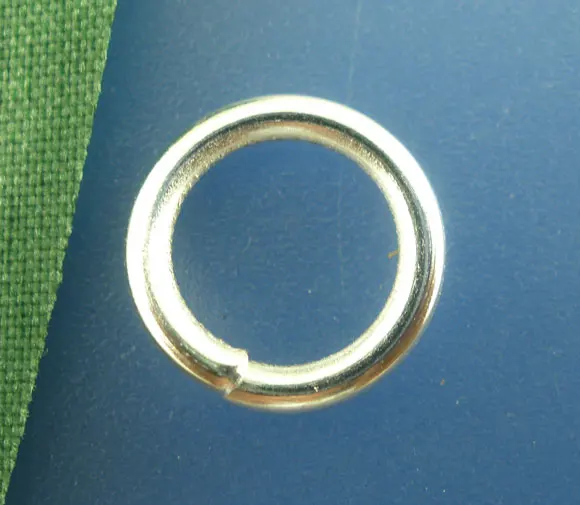 

DoreenBeads 200PCs Silver Plated Open Jump Ring 10x1.5mm Findings (B03438), yiwu